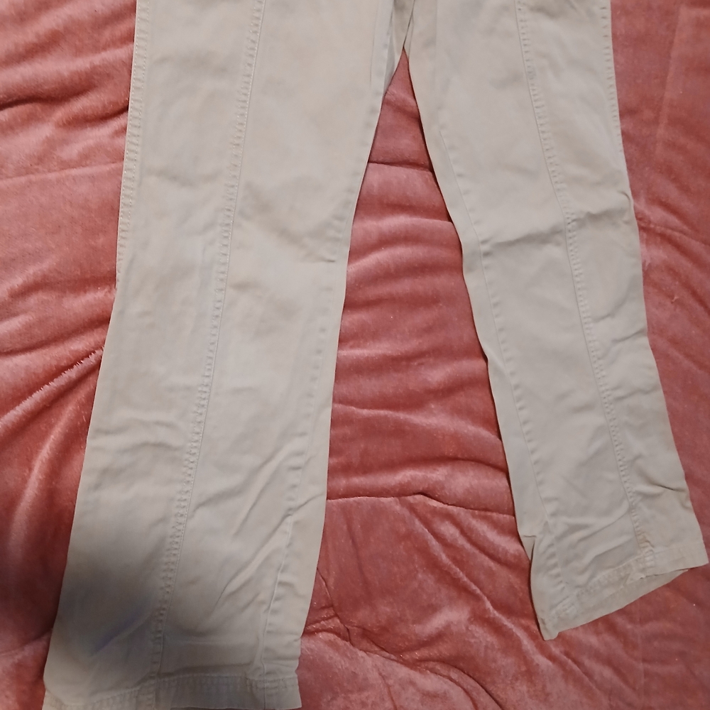 Basic Editions Womens Beige Drawstring Casual Pan… - image 2